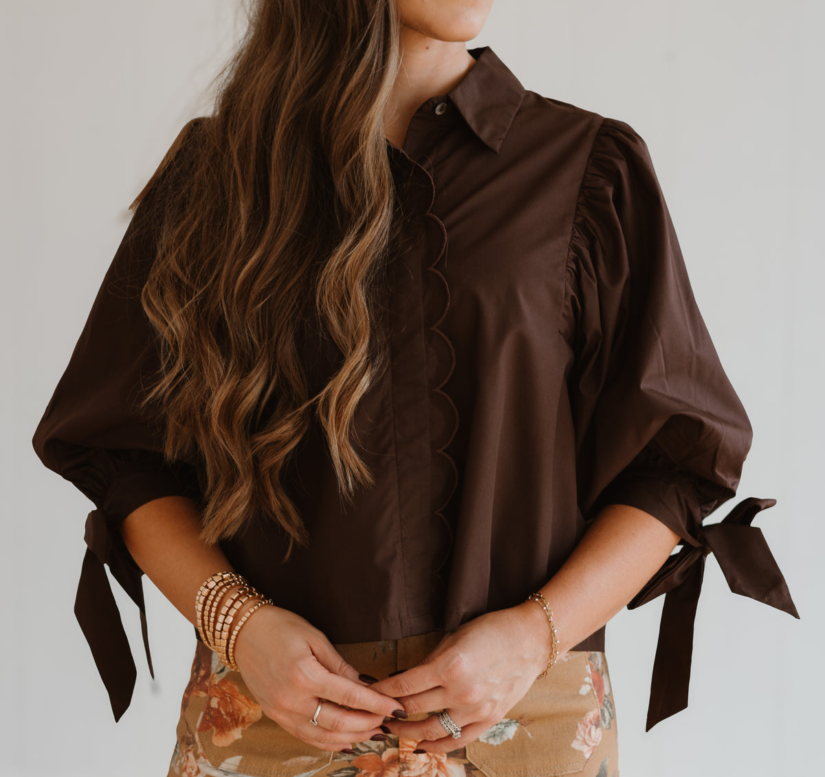 Sophisticated + Scalloped Tawny Top