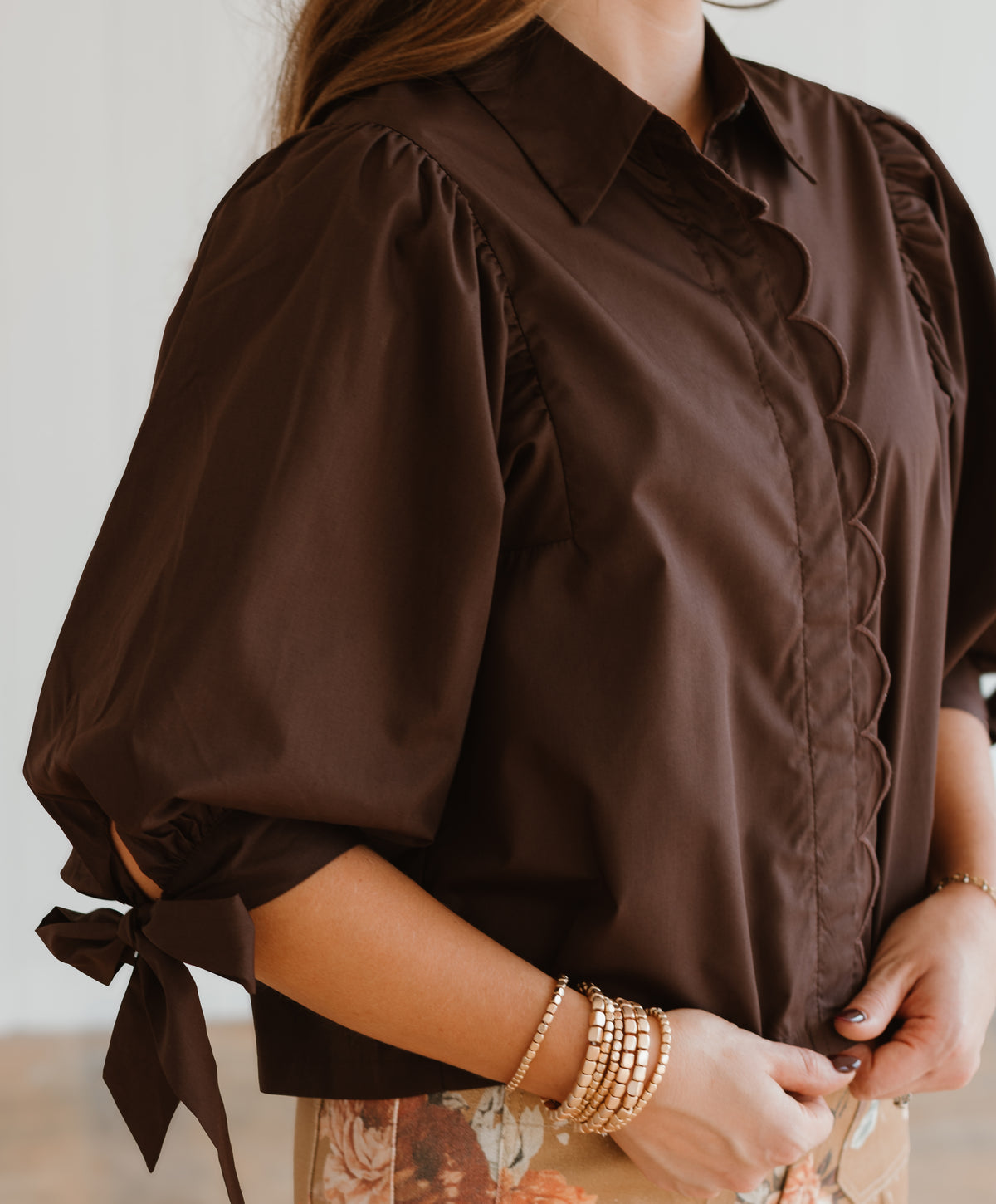 Sophisticated + Scalloped Tawny Top